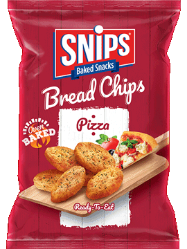 A bag of Snips Bread Chips - Pizza