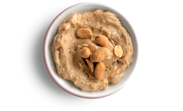 Small dip bowl of Peanut Butter
