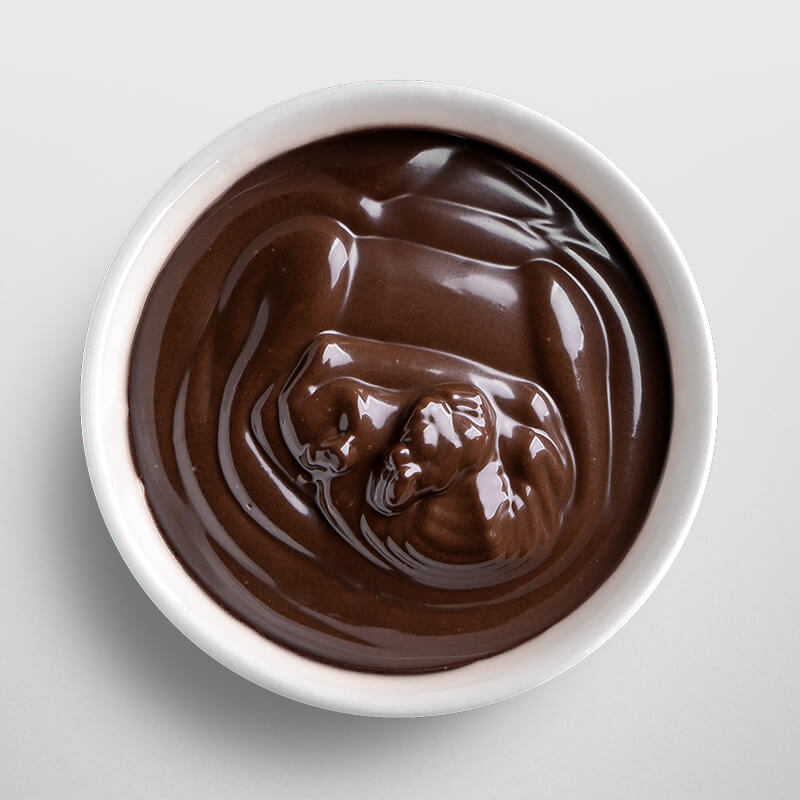 Small dip bowl of Dark Chocolate