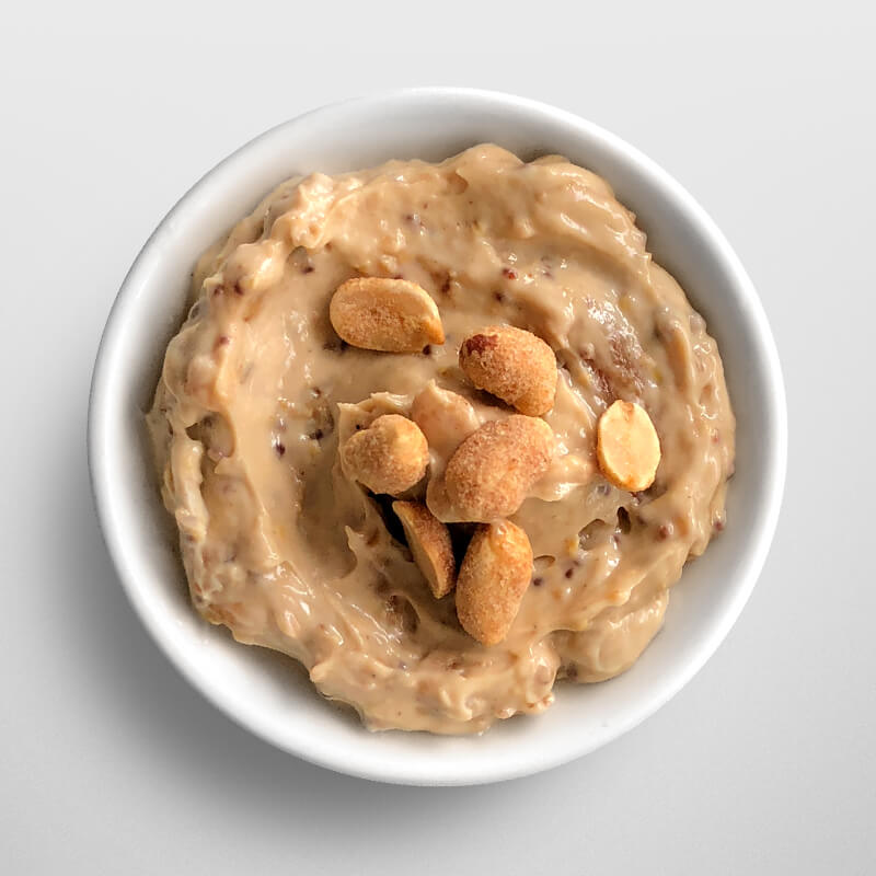 Small dip bowl of Peanut Butter