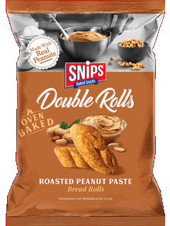 A bag of SNIPS Double Rolls - Roasted Peanut Paste