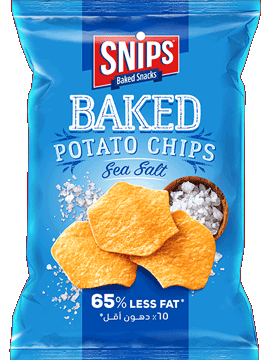 A bag of SNIPS Baked Potato Chips - Sea Salt